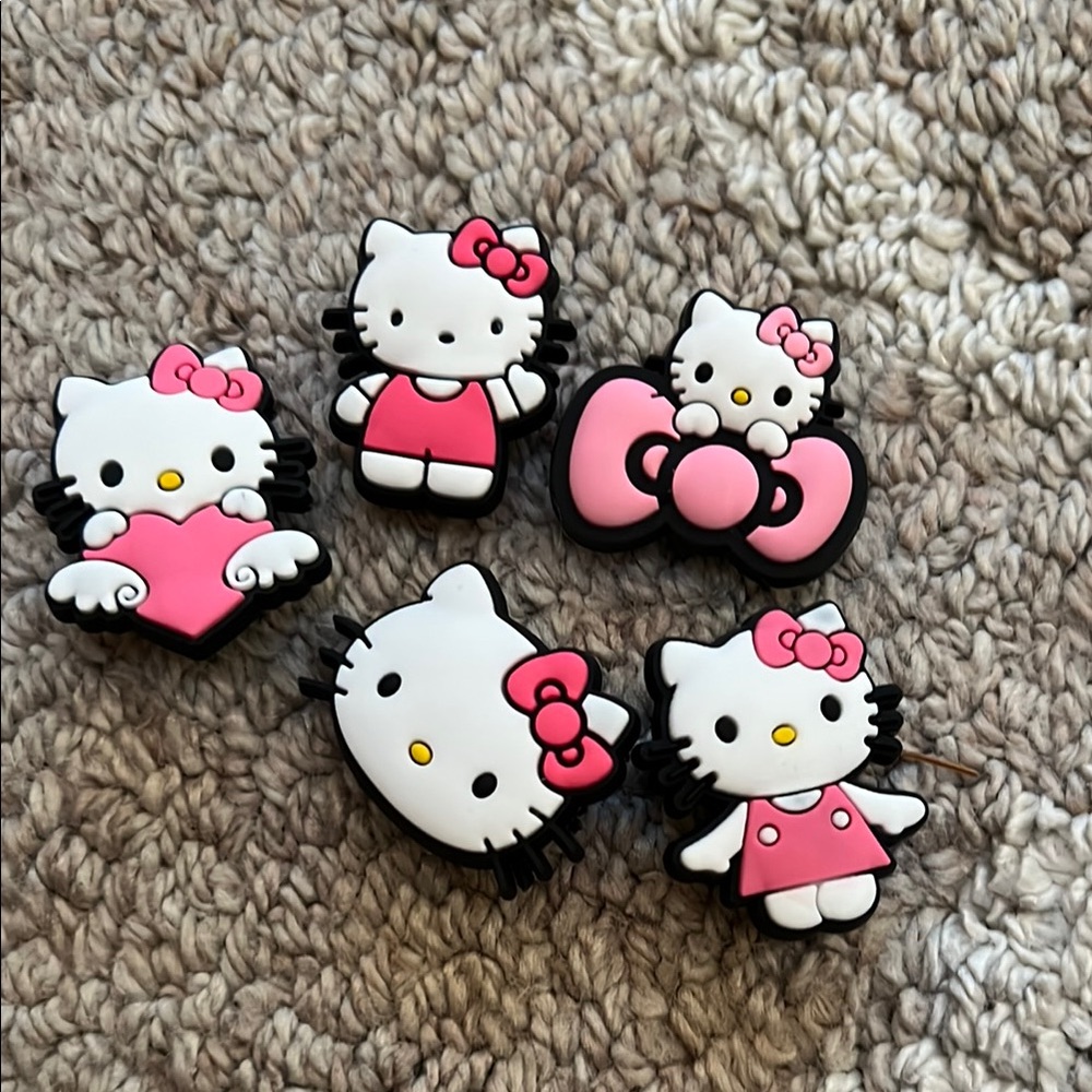 Hello kitty croc charms